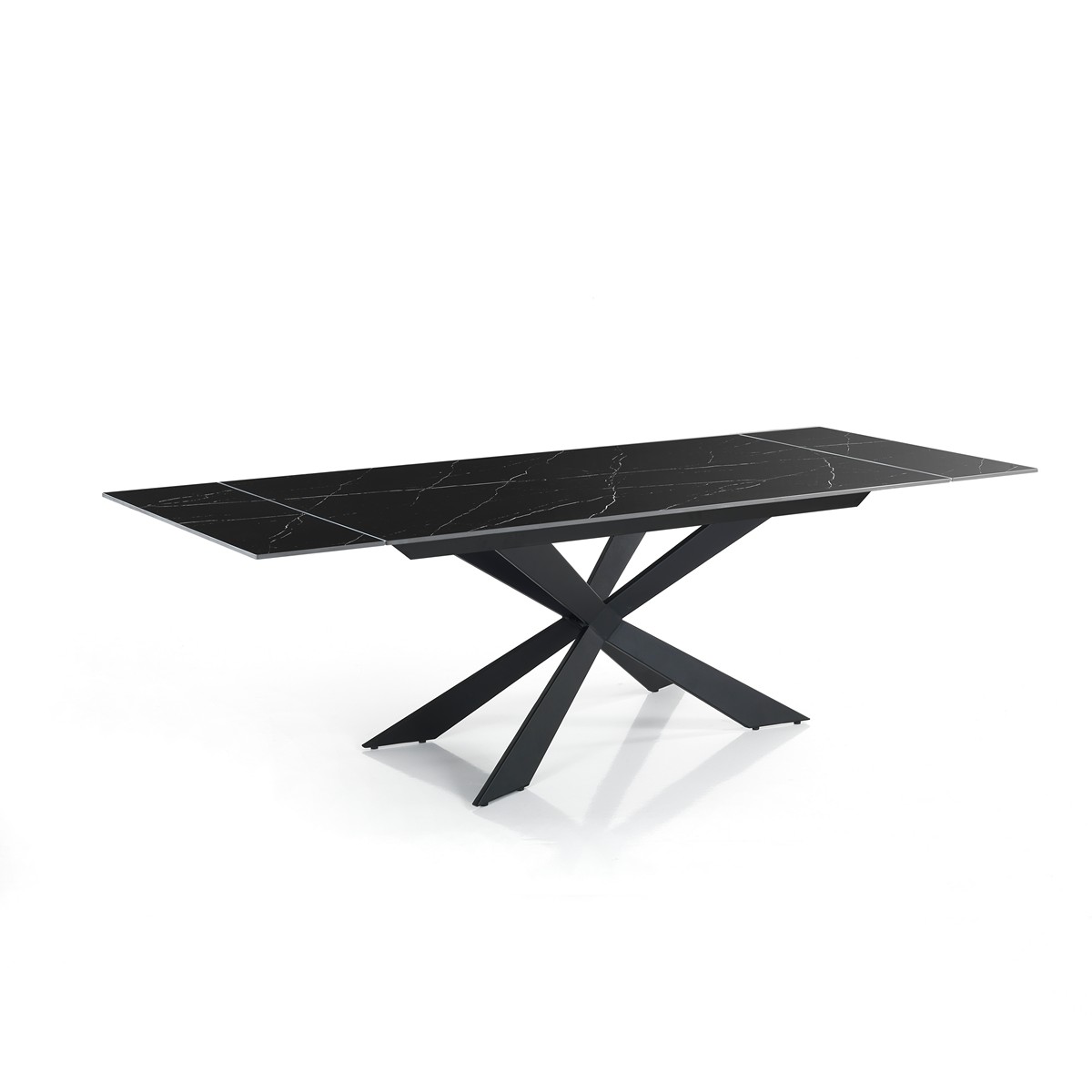 Tavolo JIM 120 - Marmo Nero lucido - immagine 2