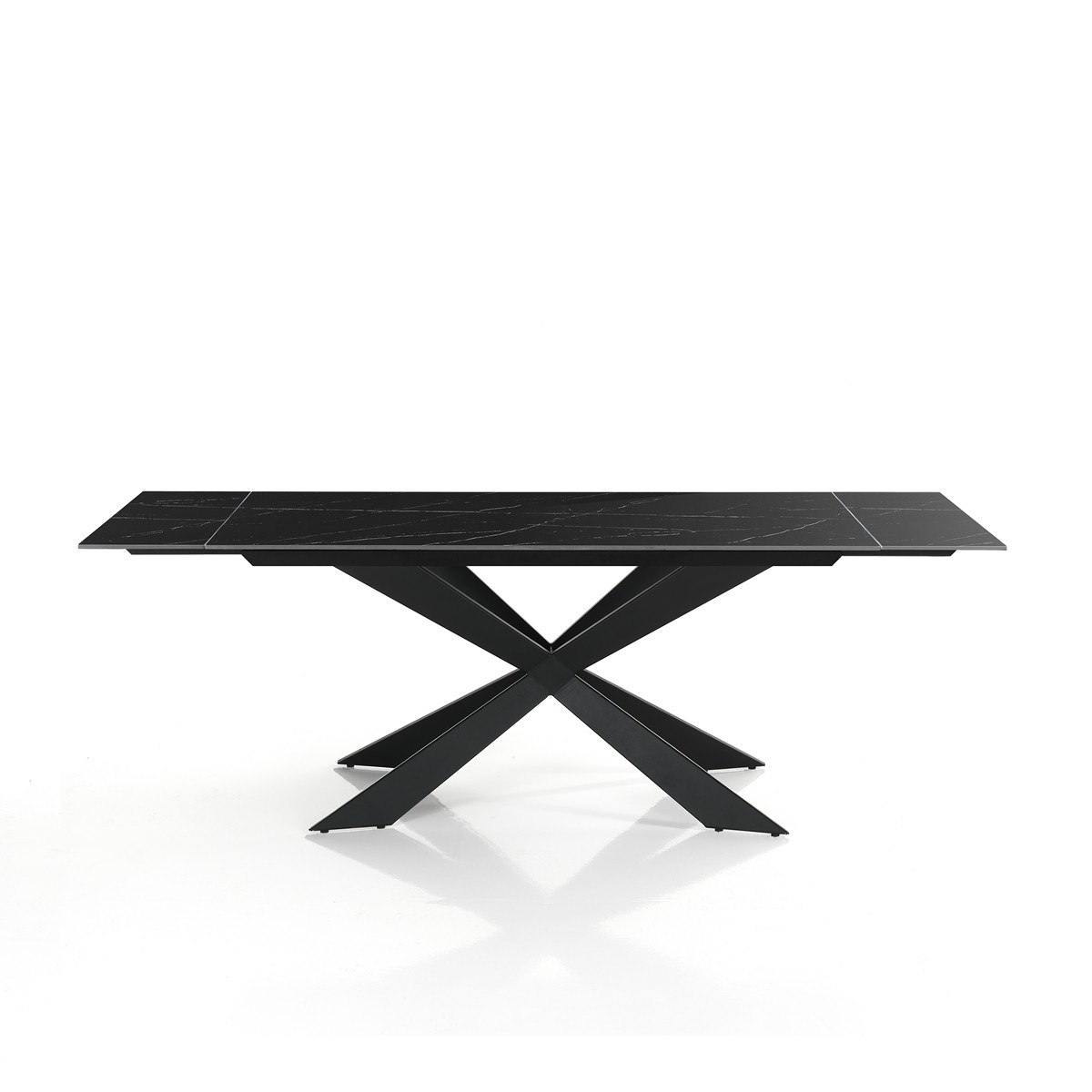Tavolo JIM 120 - Marmo Nero lucido - immagine 4