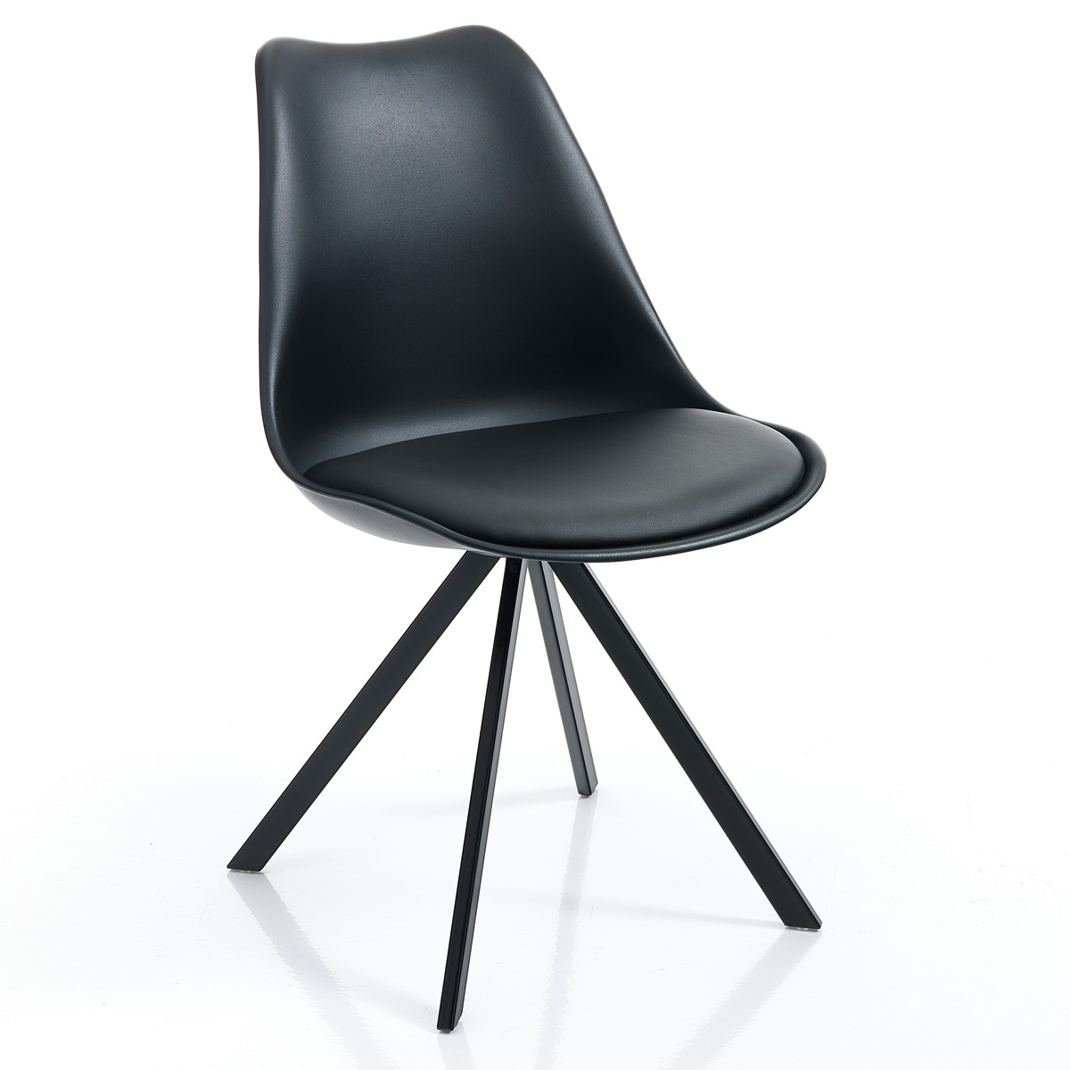 Sedia JEFFRY SLIM - Nera - immagine 4