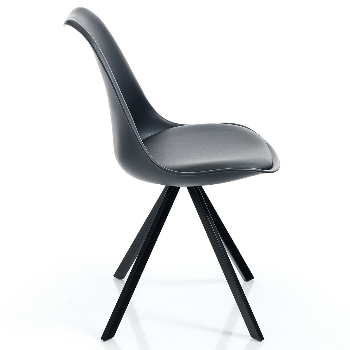 Sedia JEFFRY SLIM - Nera - immagine 3