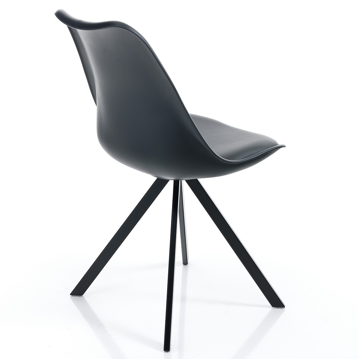 Sedia JEFFRY SLIM - Nera - immagine 2