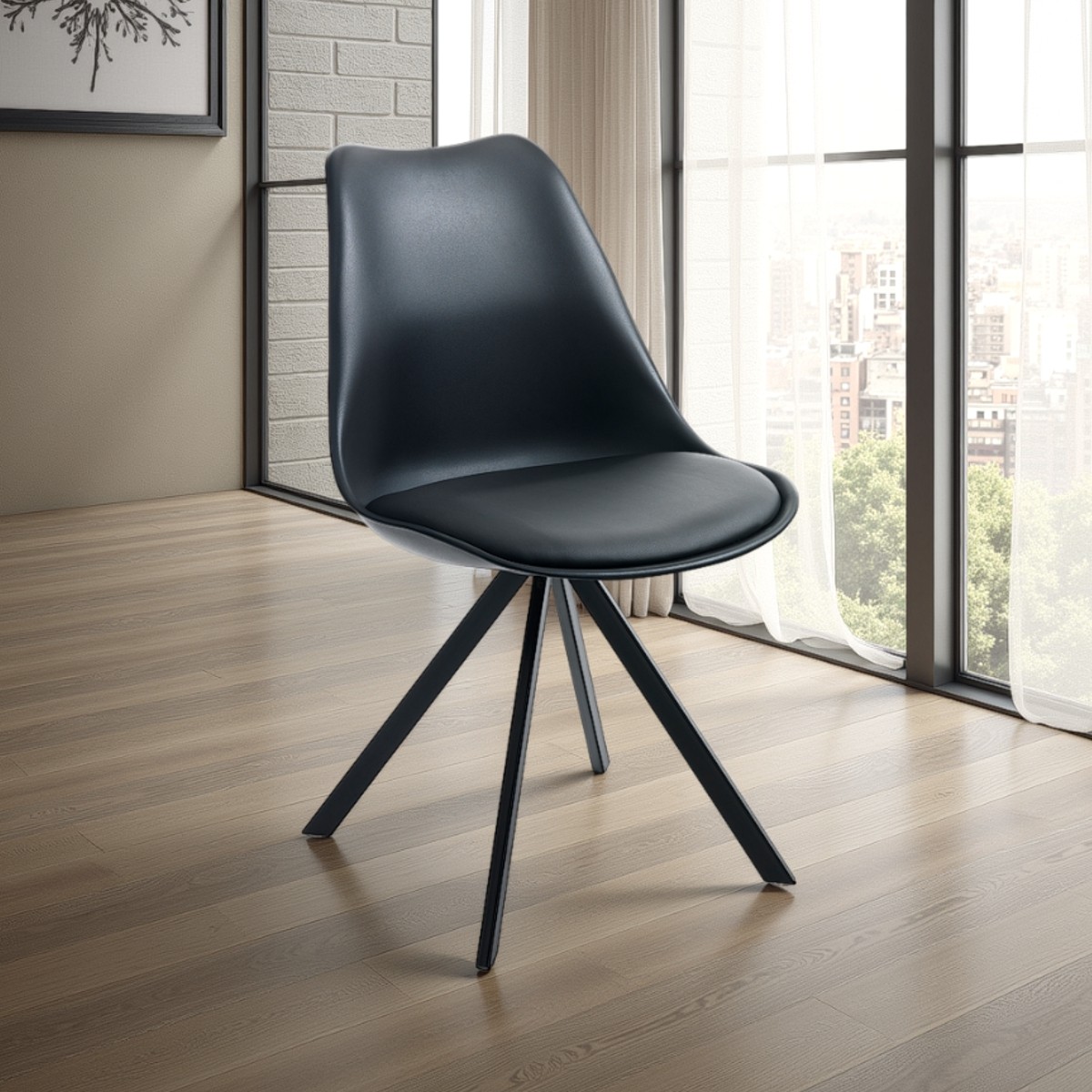 Sedia JEFFRY SLIM - Nera