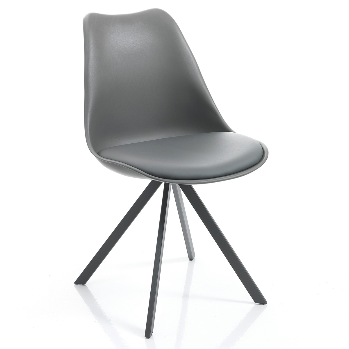 Sedia JEFFRY SLIM - Grigia - immagine 4