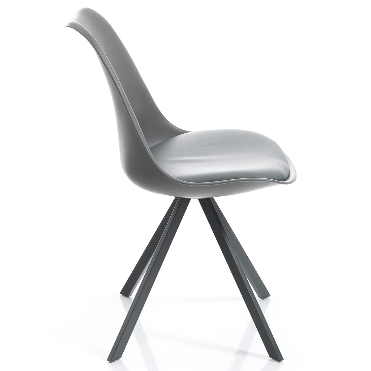 Sedia JEFFRY SLIM - Grigia - immagine 3