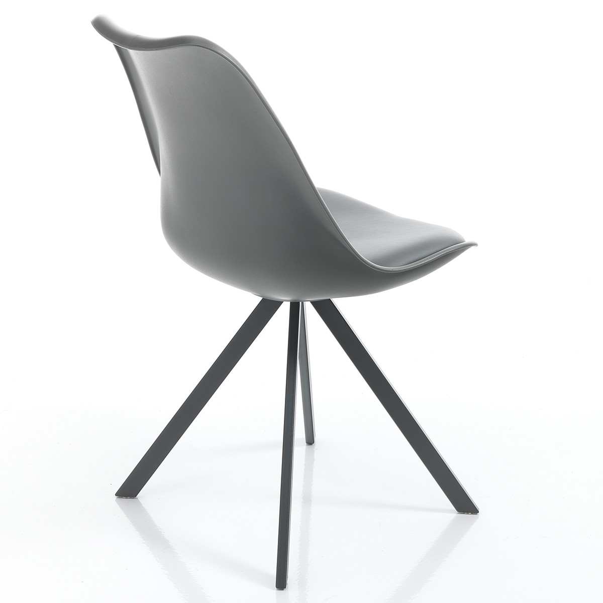 Sedia JEFFRY SLIM - Grigia - immagine 2