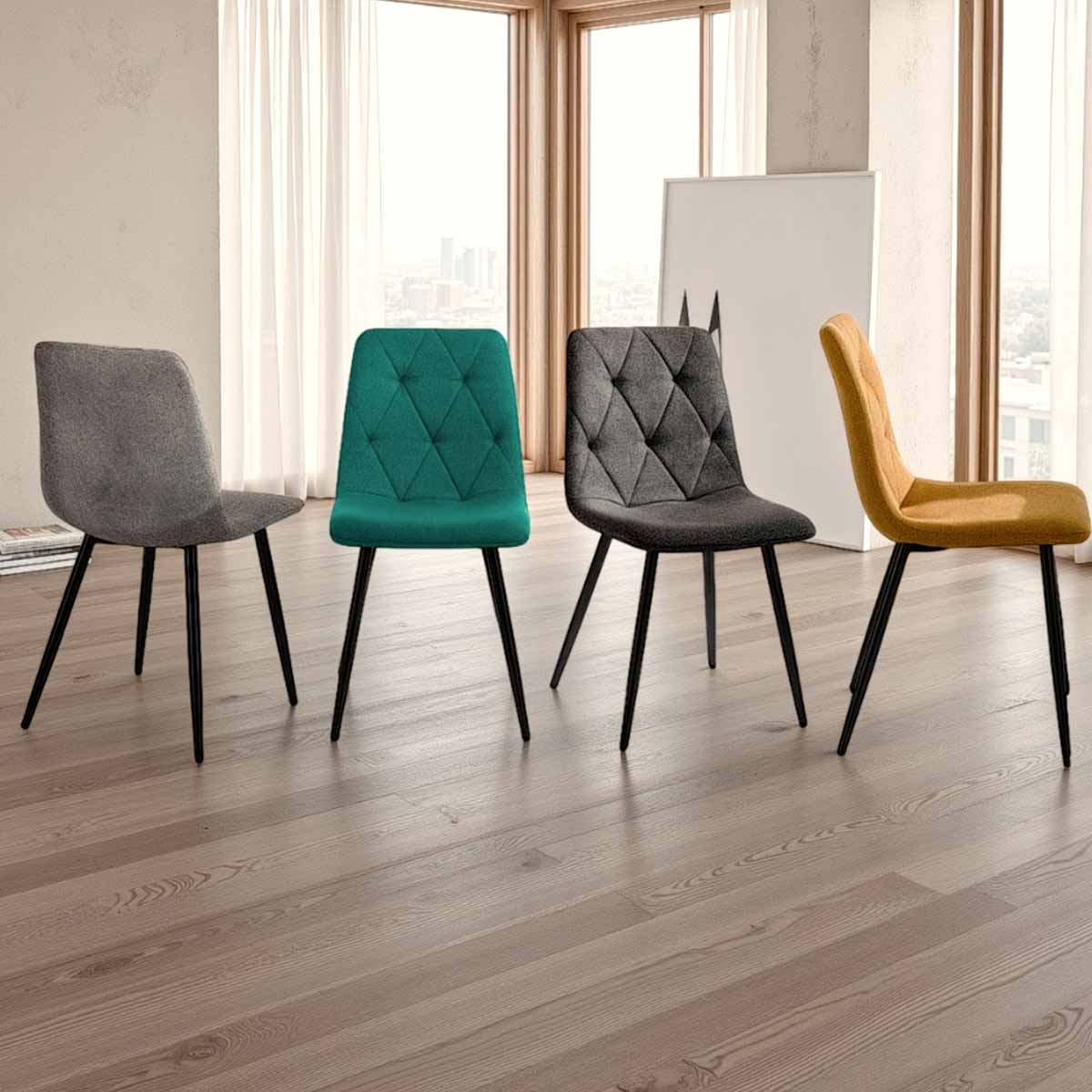 Sedia PATRICIA COLORS (4 sedie colorate)