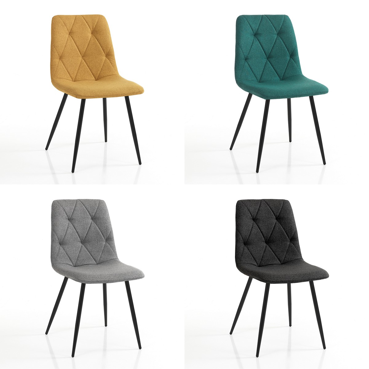 Sedia PATRICIA COLORS (4 sedie colorate) - immagine 2