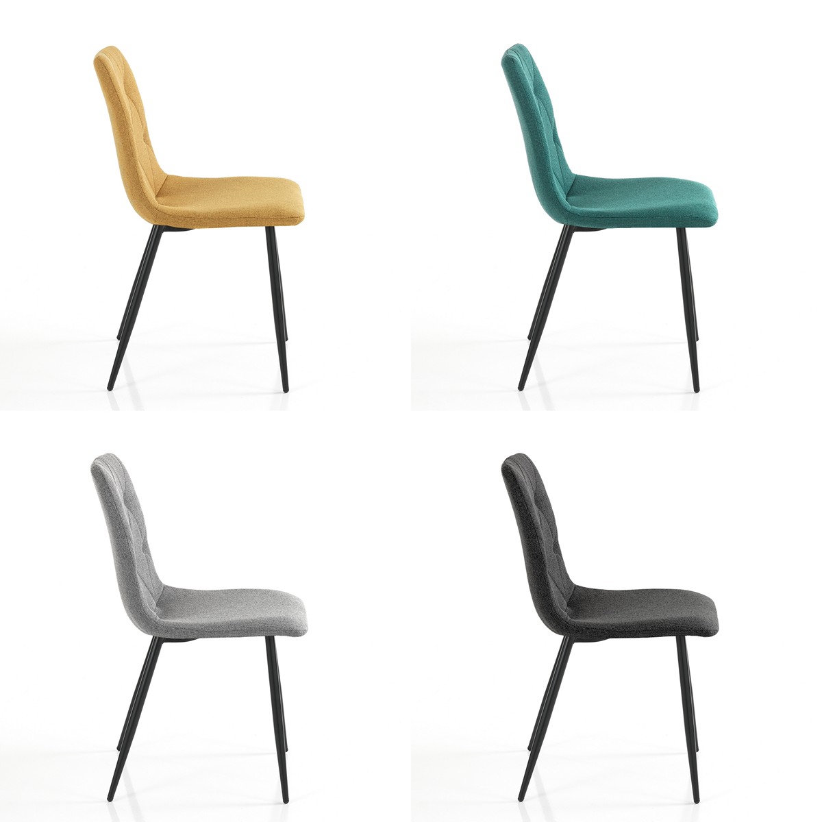 Sedia PATRICIA COLORS (4 sedie colorate) - immagine 3