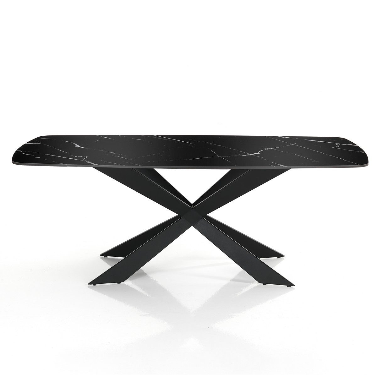 Tavolo OLIVER - Marmo Nero Lucido - immagine 3