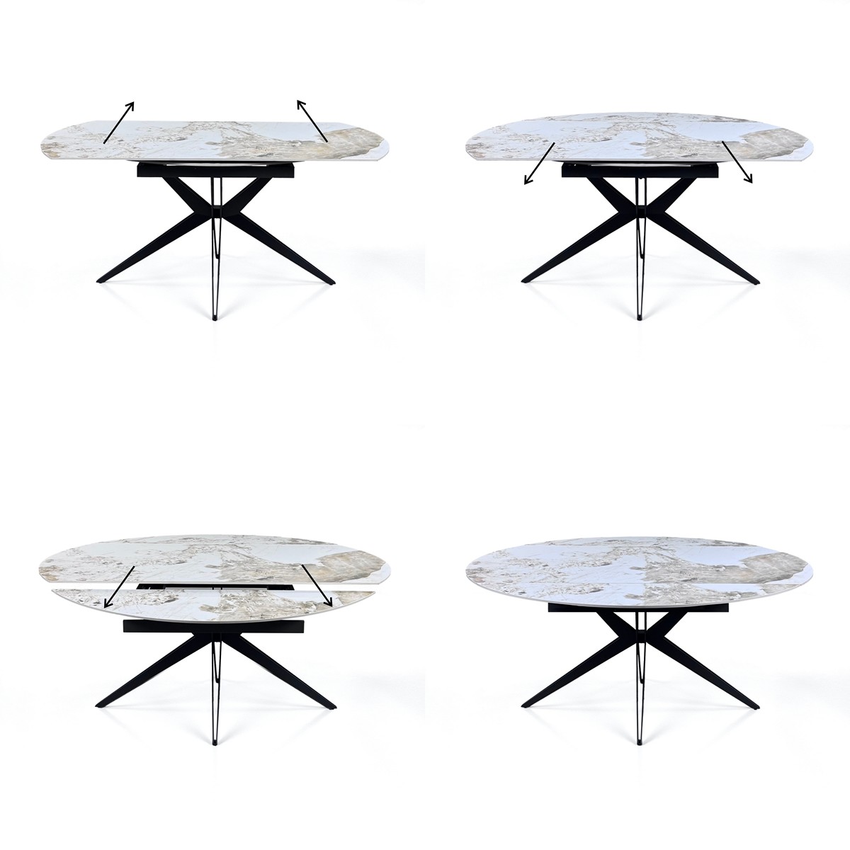 Tavolo ZENONE ONICE MARBLE - GREY - immagine 4