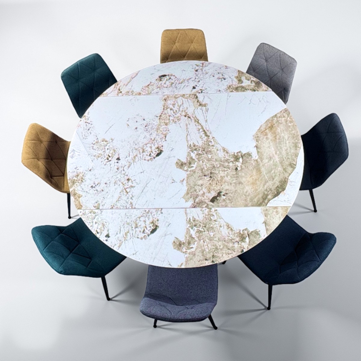 Tavolo ZENONE ONICE MARBLE - GREY - immagine 9