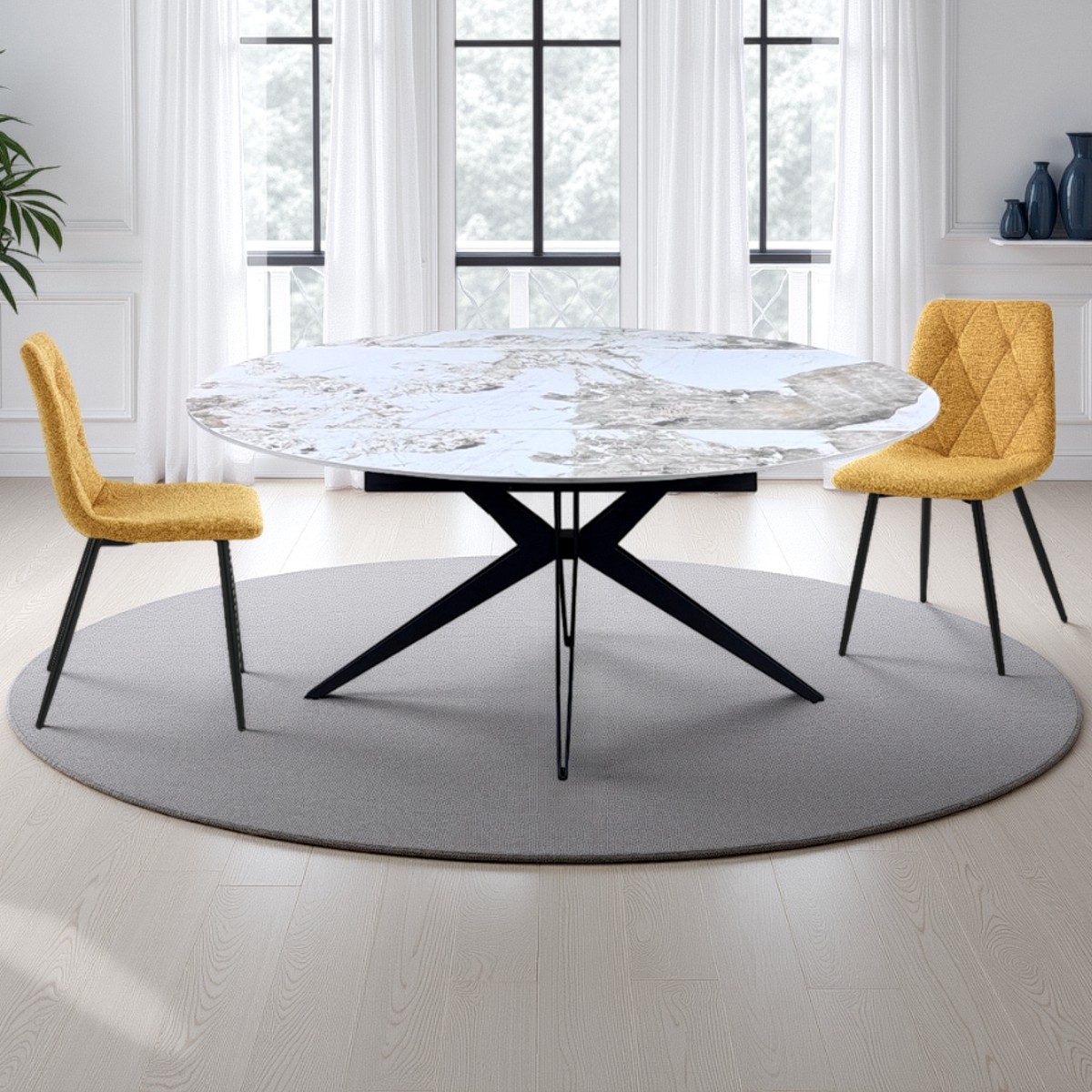 Tavolo ZENONE ONICE MARBLE - GREY