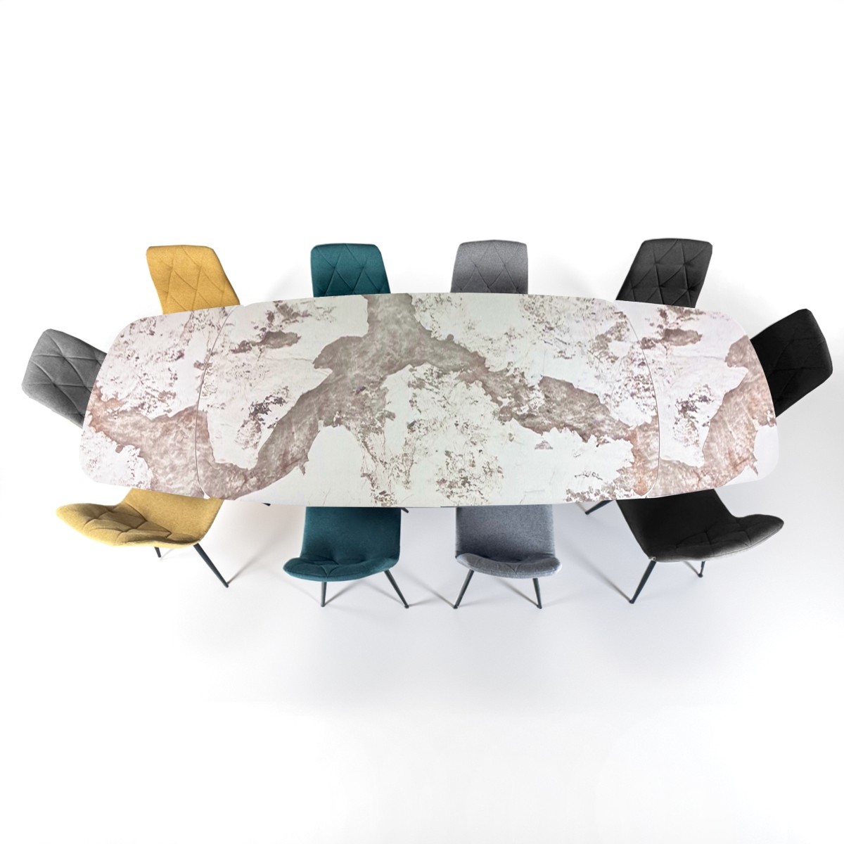 Tavolo allungabile WILLER - Grigio opaco - immagine 6