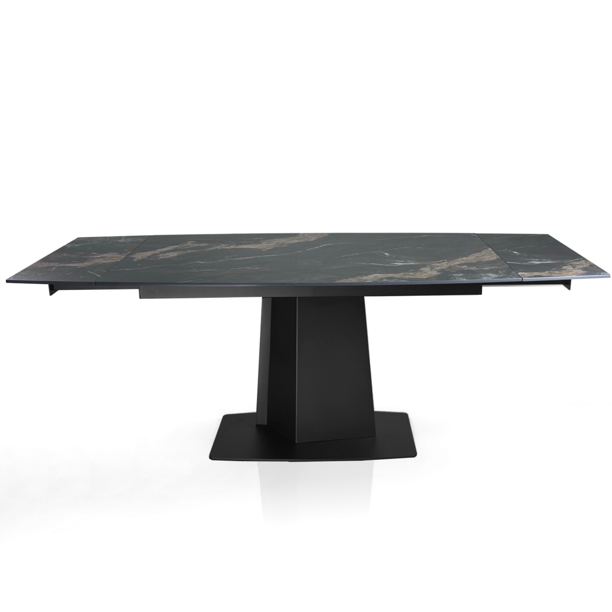 Tavolo allungabile HARSH MARMO - finitura marmo Nero / Oro opaco - immagine 5