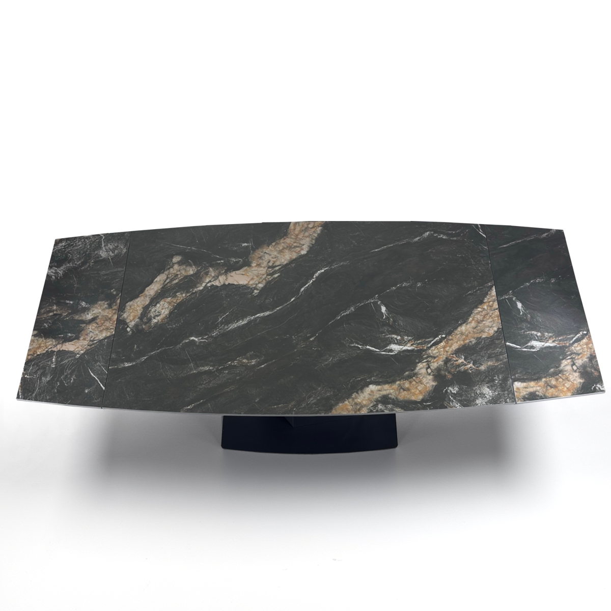 Tavolo allungabile HARSH MARMO - finitura marmo Nero / Oro opaco - immagine 9