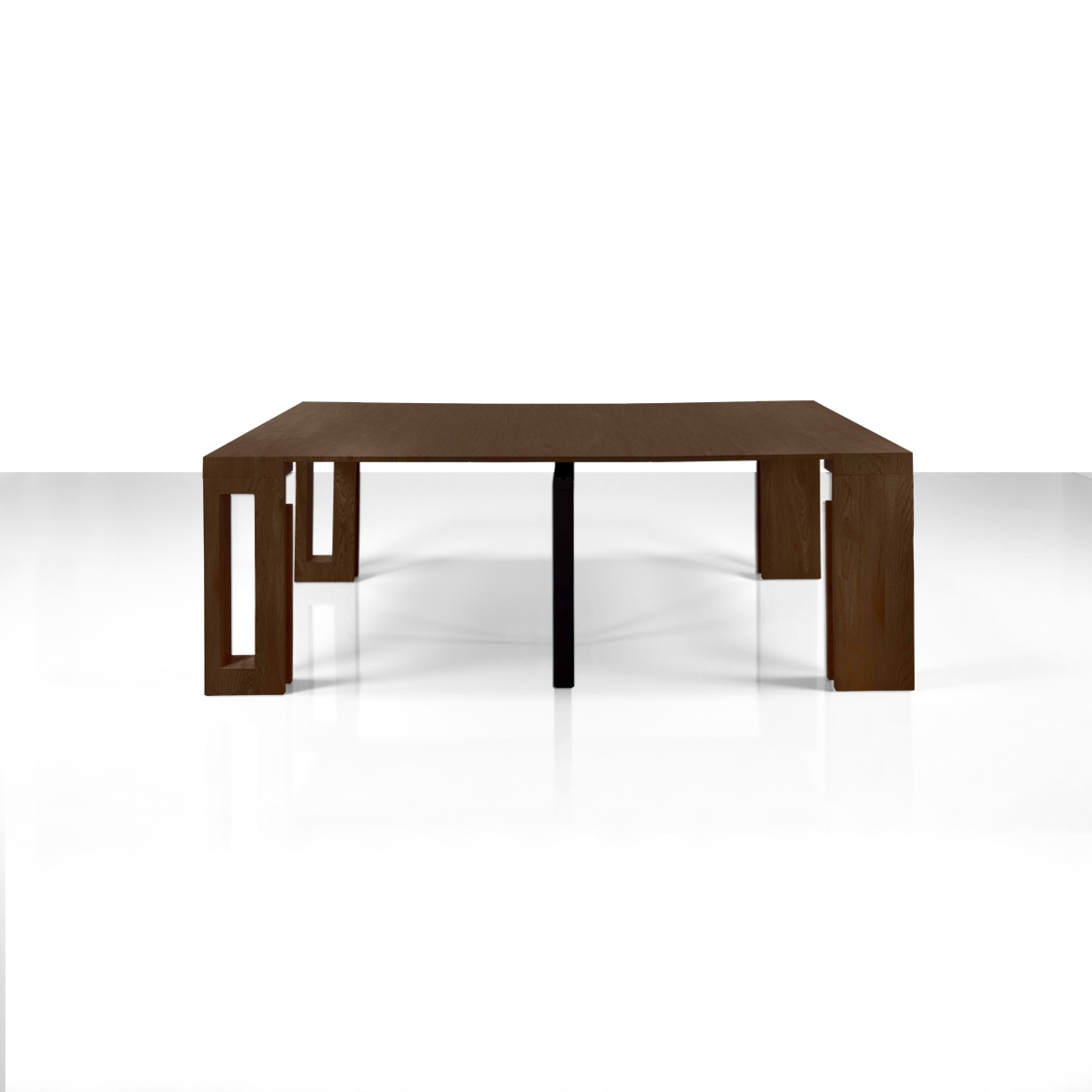 Tavolo / consolle PIER - in MDF rivestito in melamminico finitura Noce - immagine 9