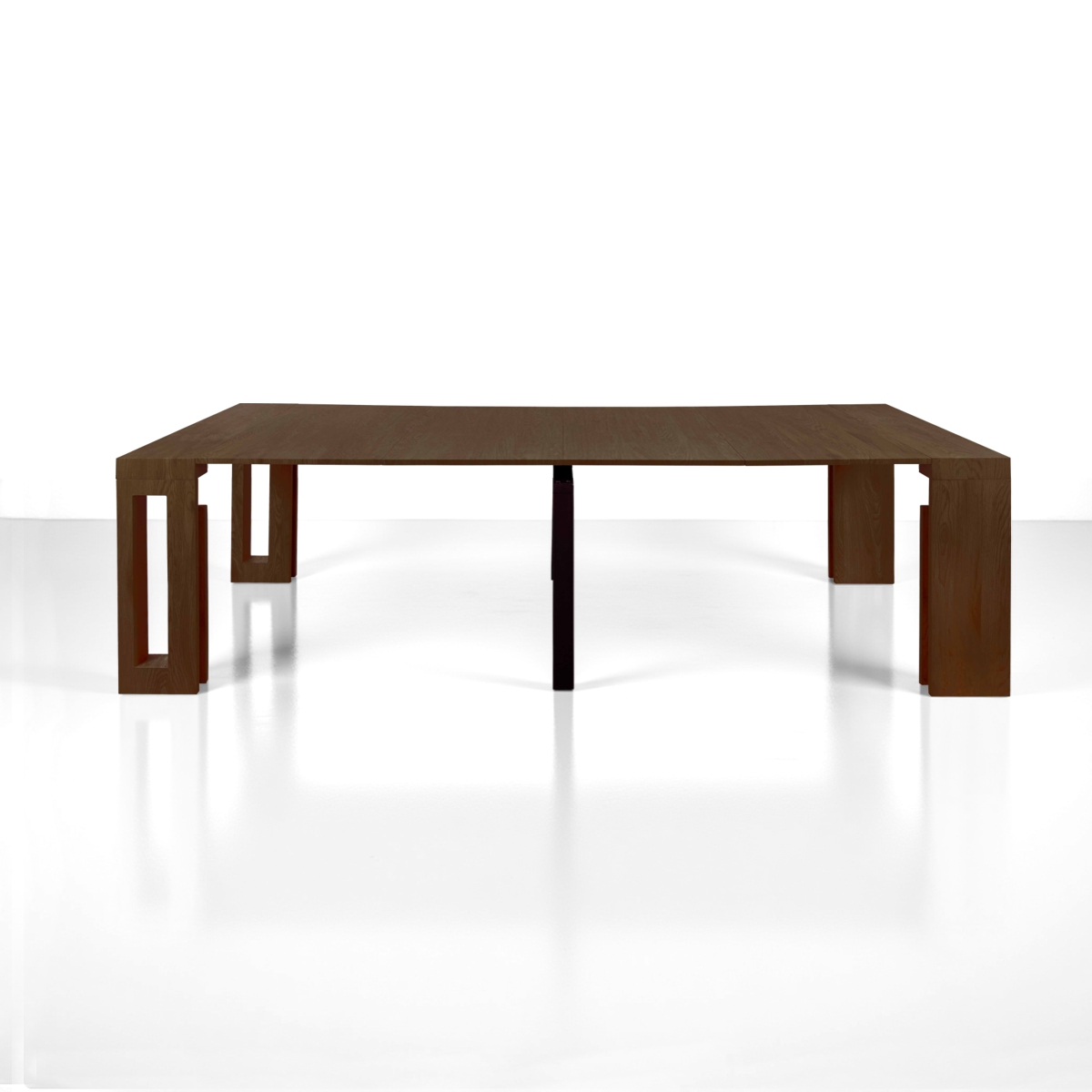 Tavolo / consolle PIER - in MDF rivestito in melamminico finitura Noce - immagine 10