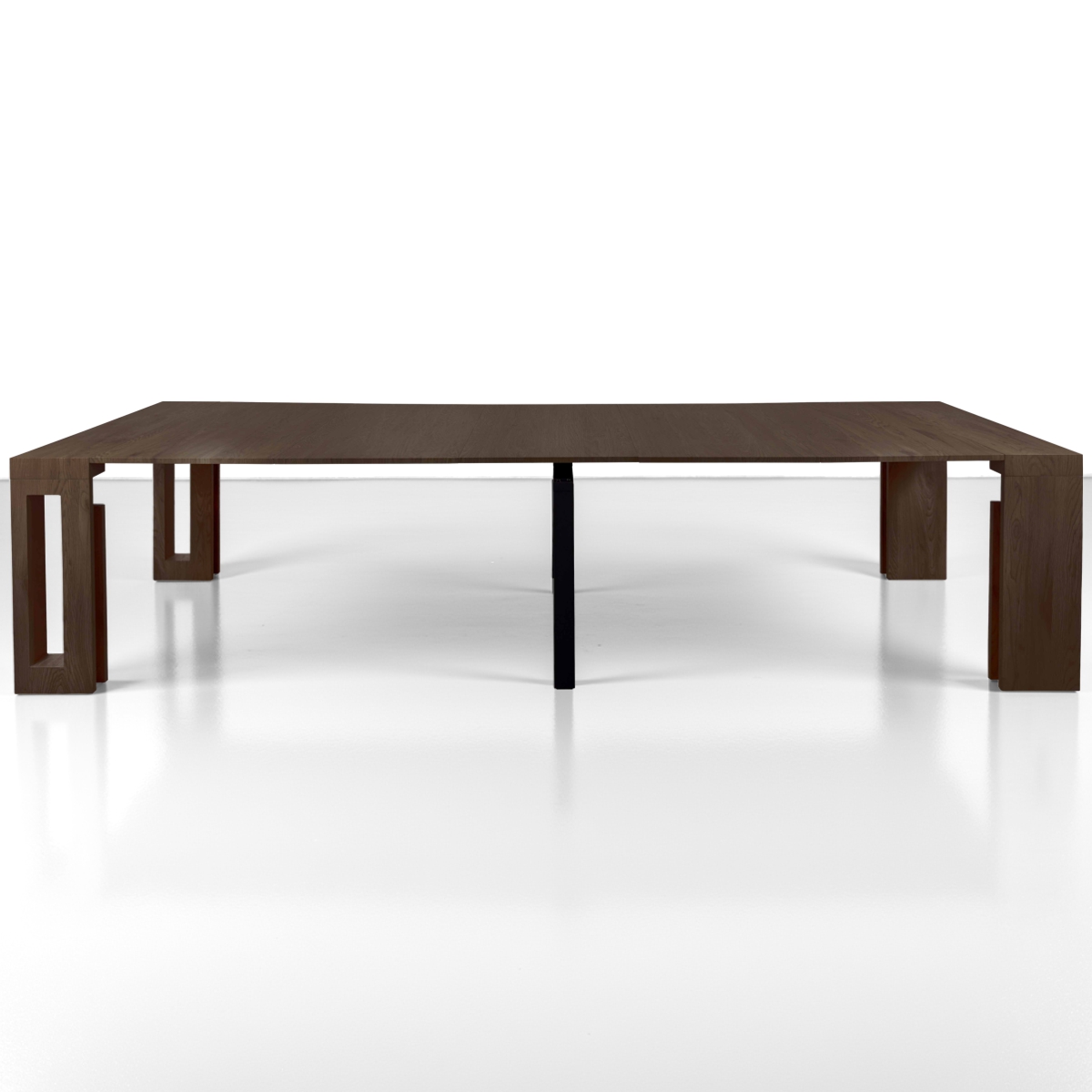 Tavolo / consolle PIER - in MDF rivestito in melamminico finitura Noce - immagine 11