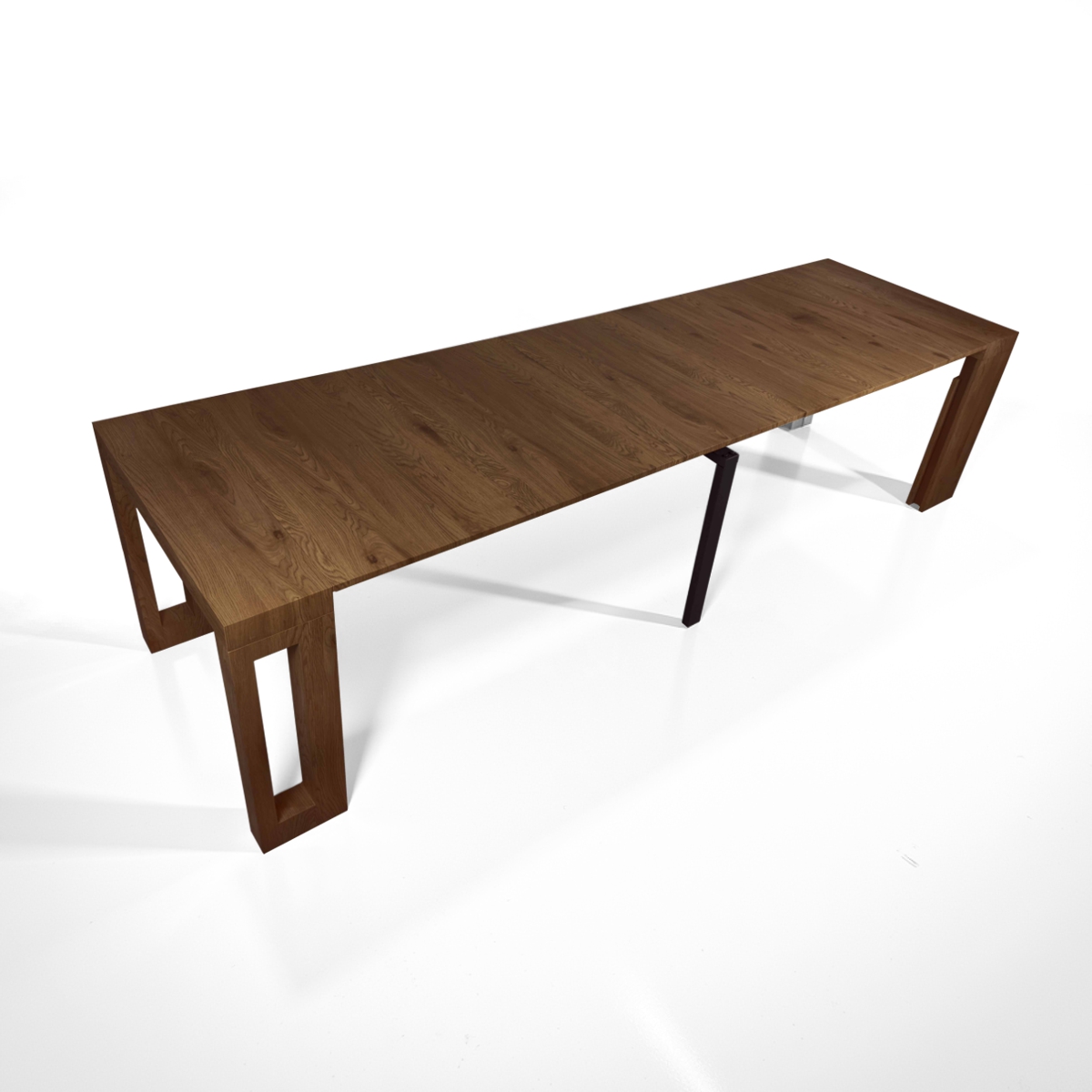 Tavolo / consolle PIER - in MDF rivestito in melamminico finitura Noce - immagine 13
