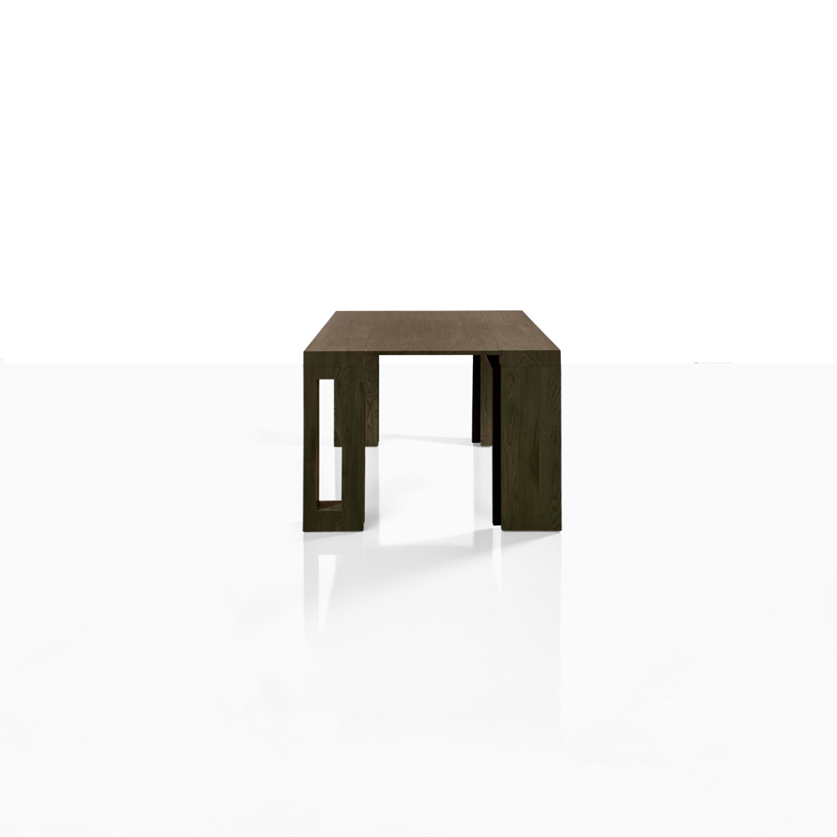 Tavolo / consolle PIER - in MDF rivestito in melamminico finitura legno Grigio - immagine 7