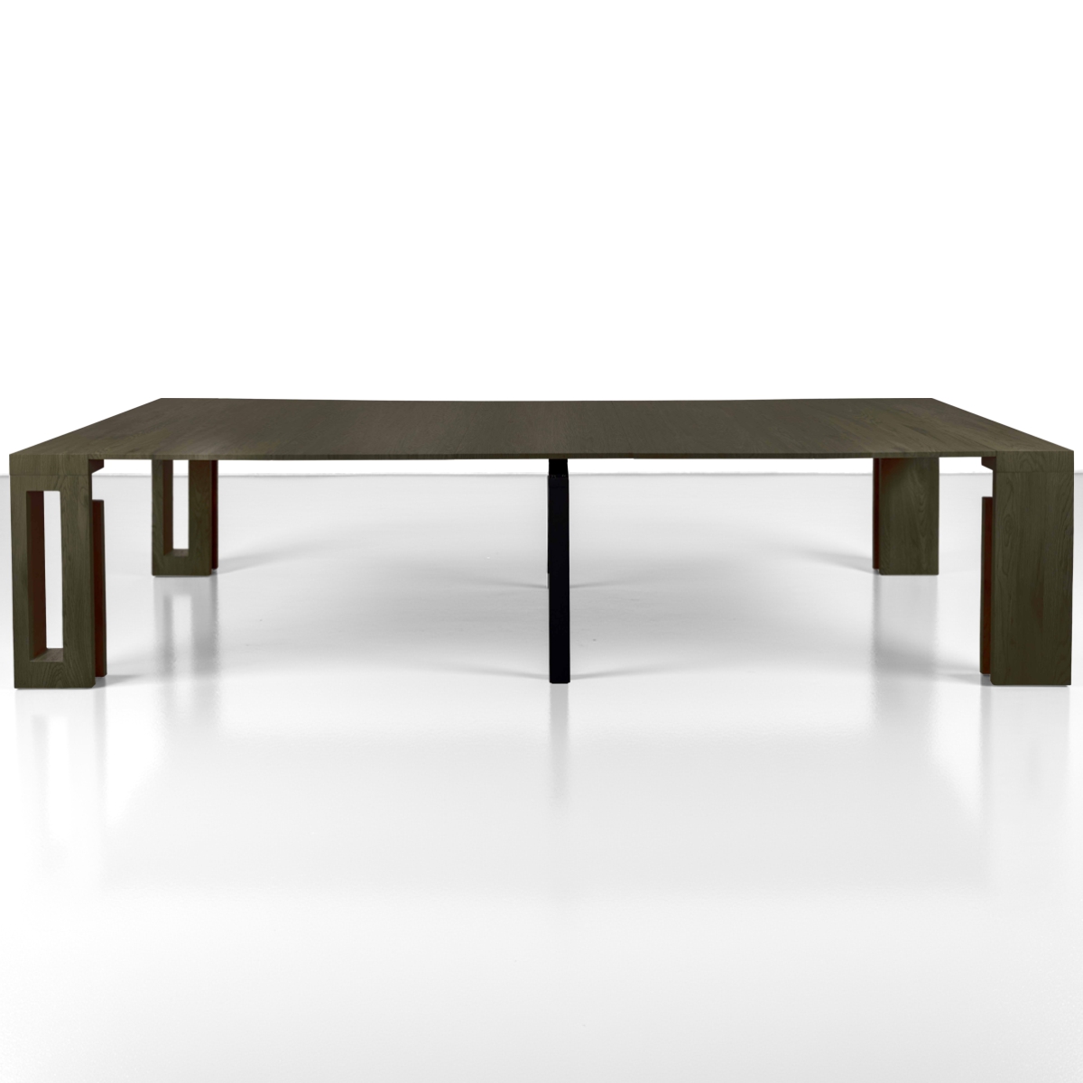 Tavolo / consolle PIER - in MDF rivestito in melamminico finitura legno Grigio - immagine 11