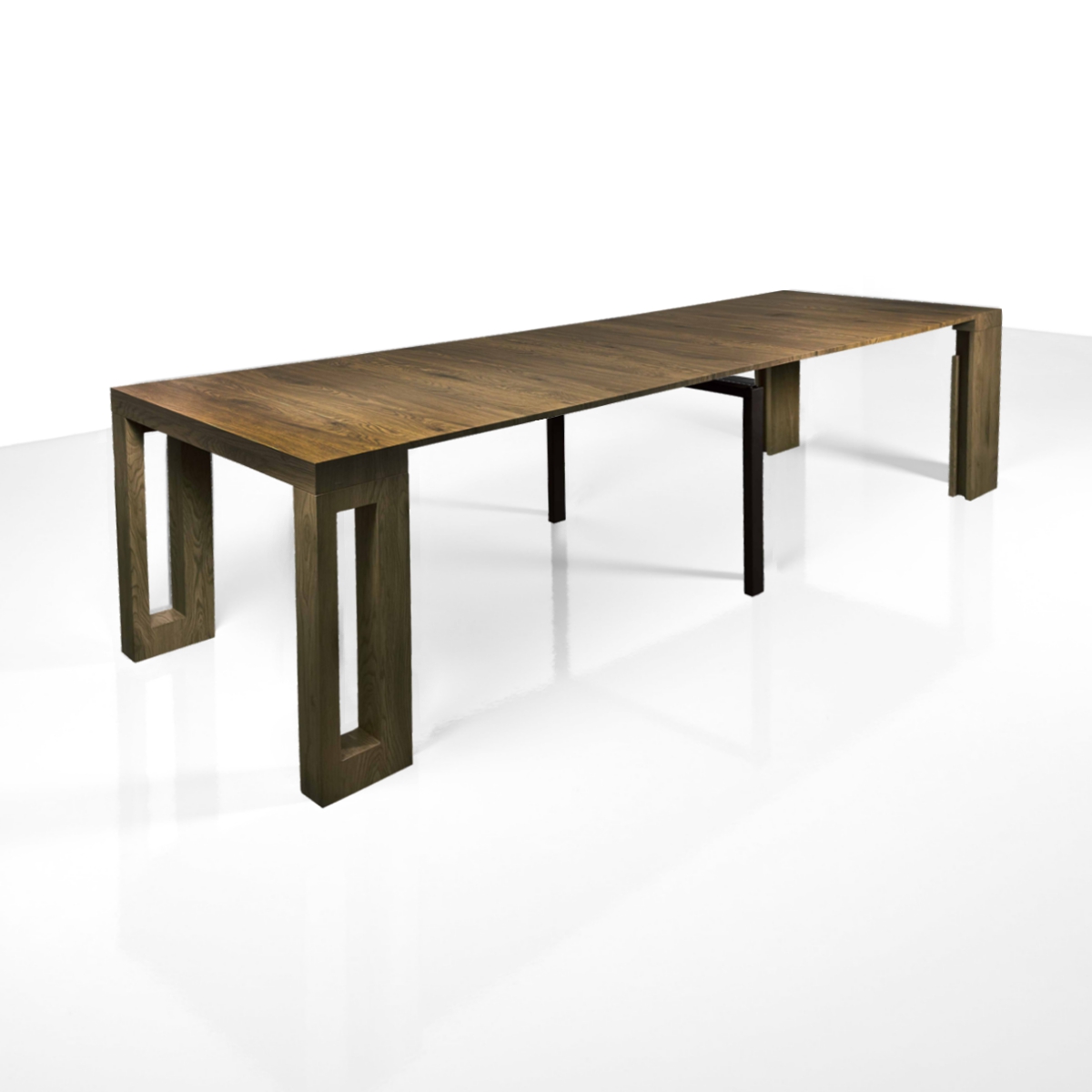 Tavolo / consolle PIER - in MDF rivestito in melamminico finitura legno Grigio - immagine 12
