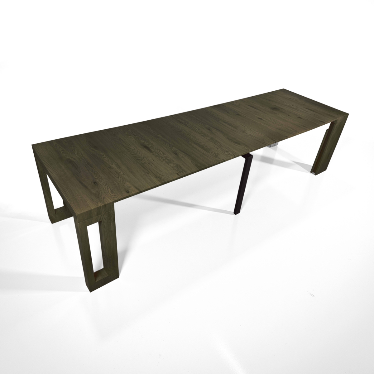 Tavolo / consolle PIER - in MDF rivestito in melamminico finitura legno Grigio - immagine 13