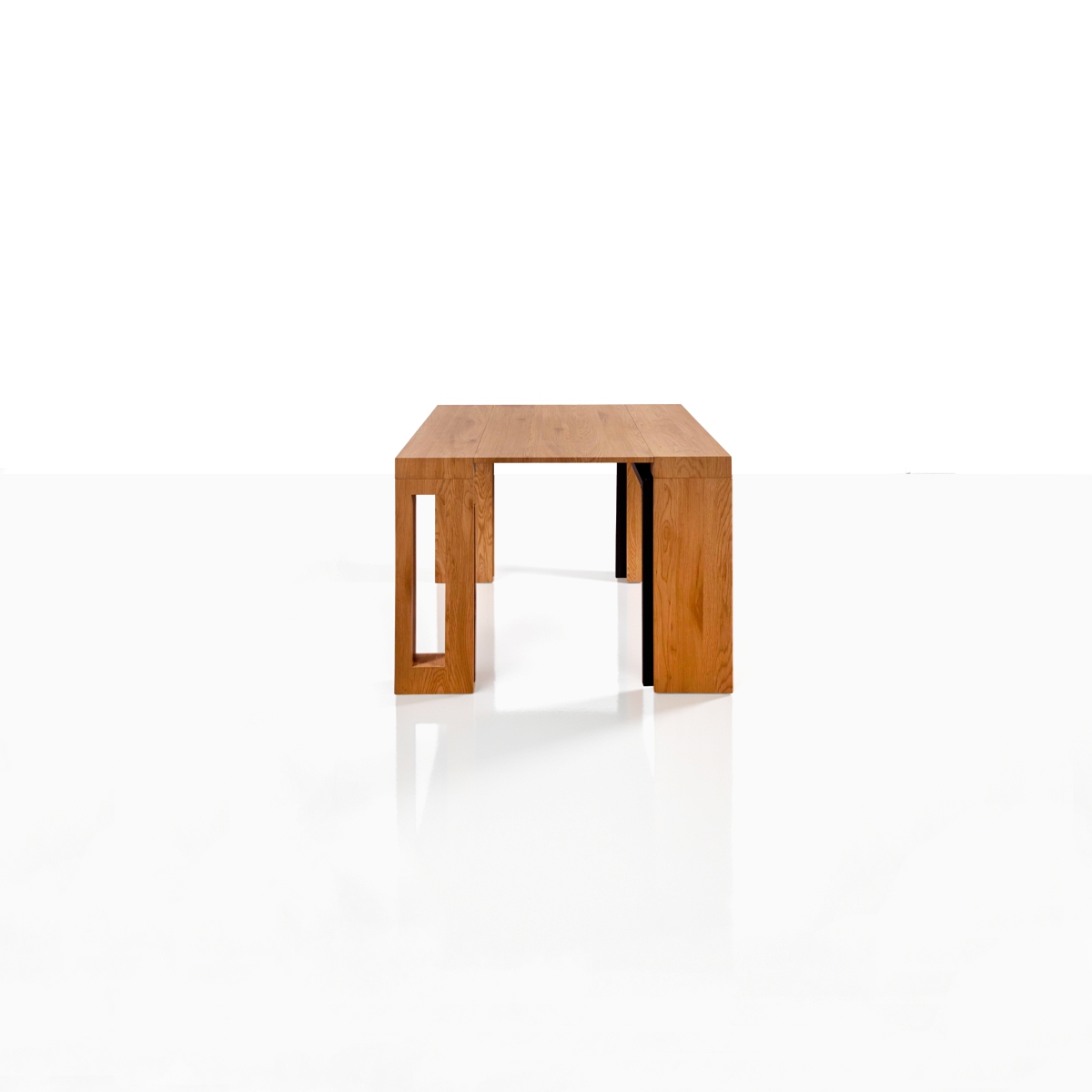 Tavolo / consolle PIER - in MDF rivestito in melamminico finitura Rovere - immagine 8