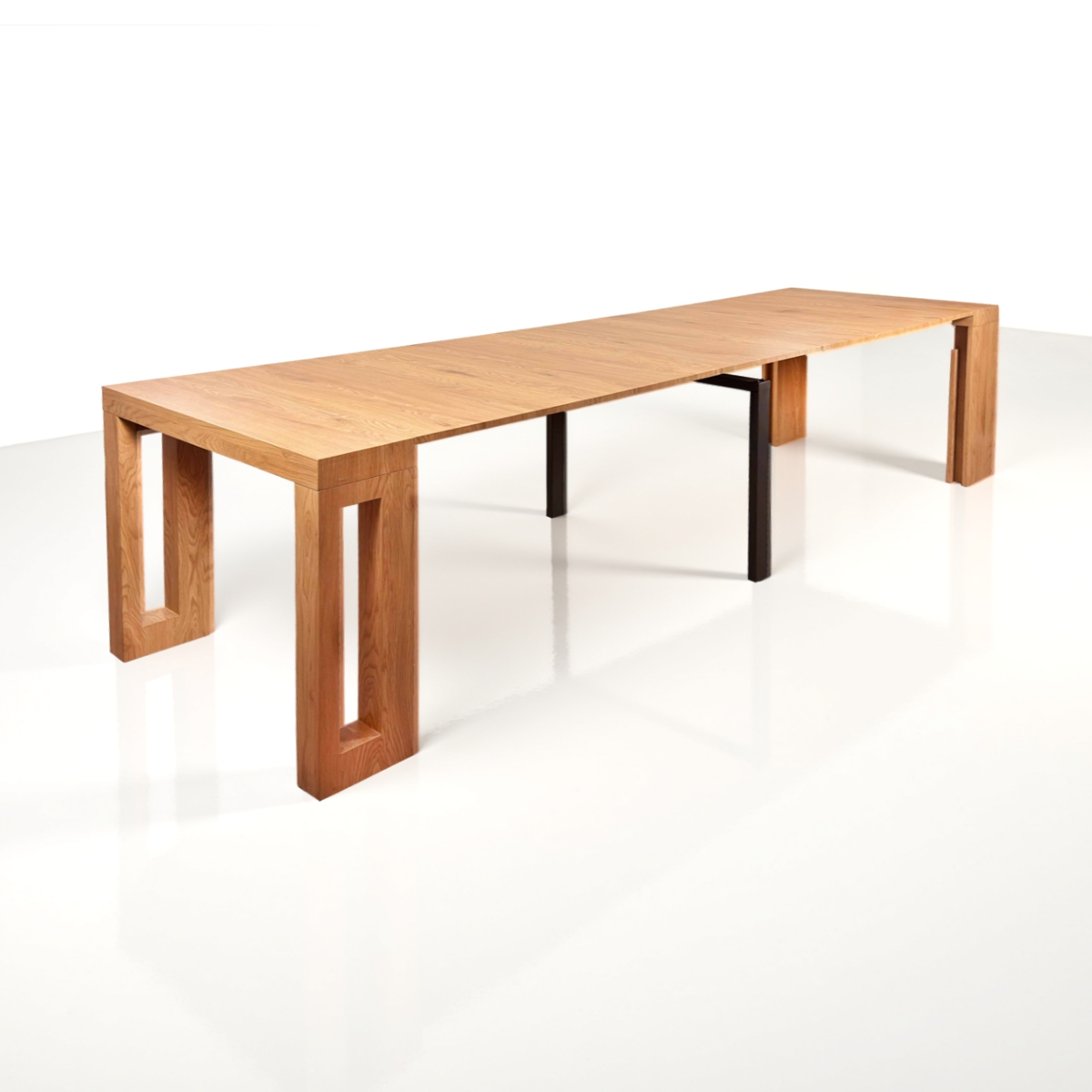 Tavolo / consolle PIER - in MDF rivestito in melamminico finitura Rovere - immagine 13