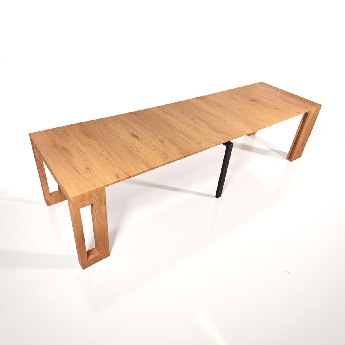 Tavolo / consolle PIER - in MDF rivestito in melamminico finitura Rovere - immagine 14