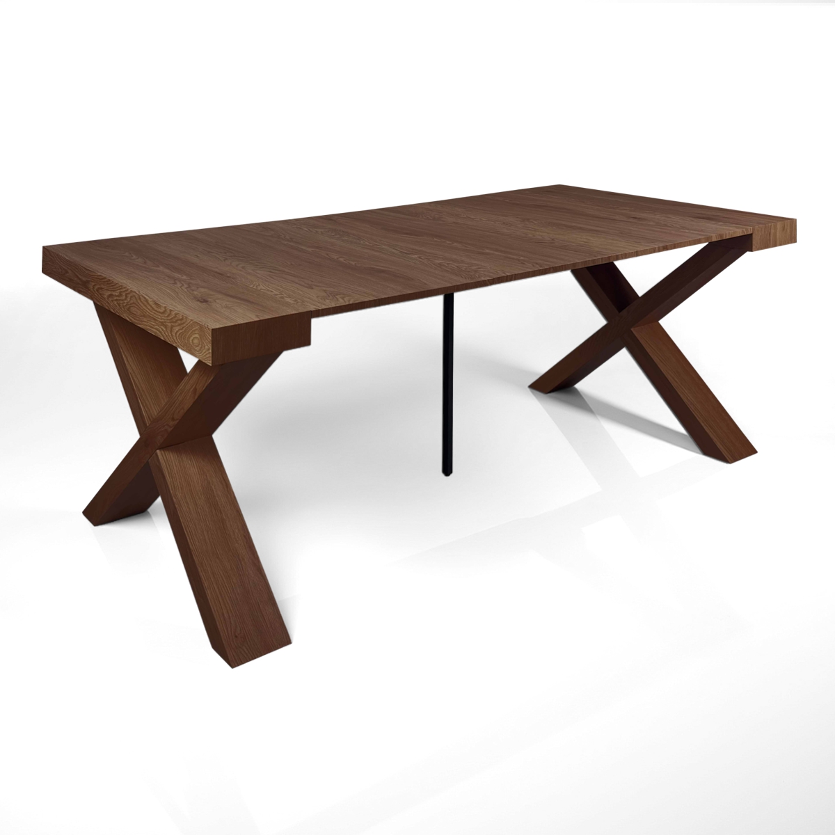 Tavolo / consolle PIER - in MDF rivestito in melamminico finitura Noce - immagine 6