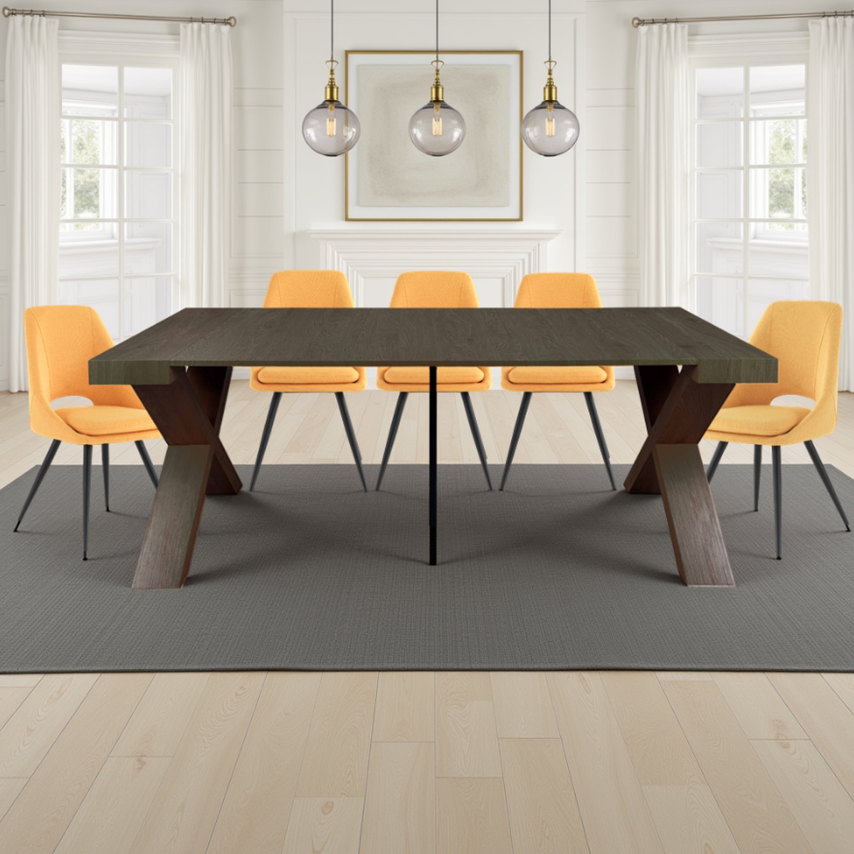 Tavolo / consolle RIBBY - in MDF rivestito in melamminico finitura legno Grigio - immagine 3