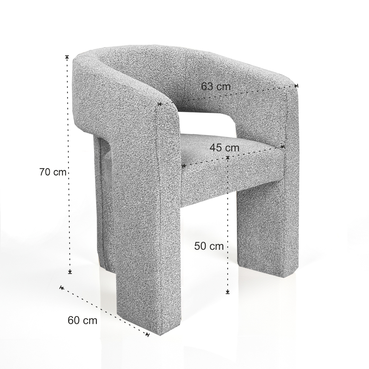 Poltrona ZITA - colore Grigio - immagine 10