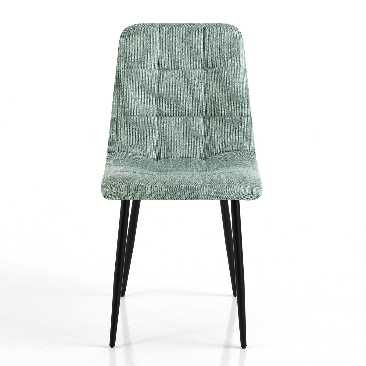 DENNIS sedia imbottita tessuto di colore Verde Menta - immagine 4