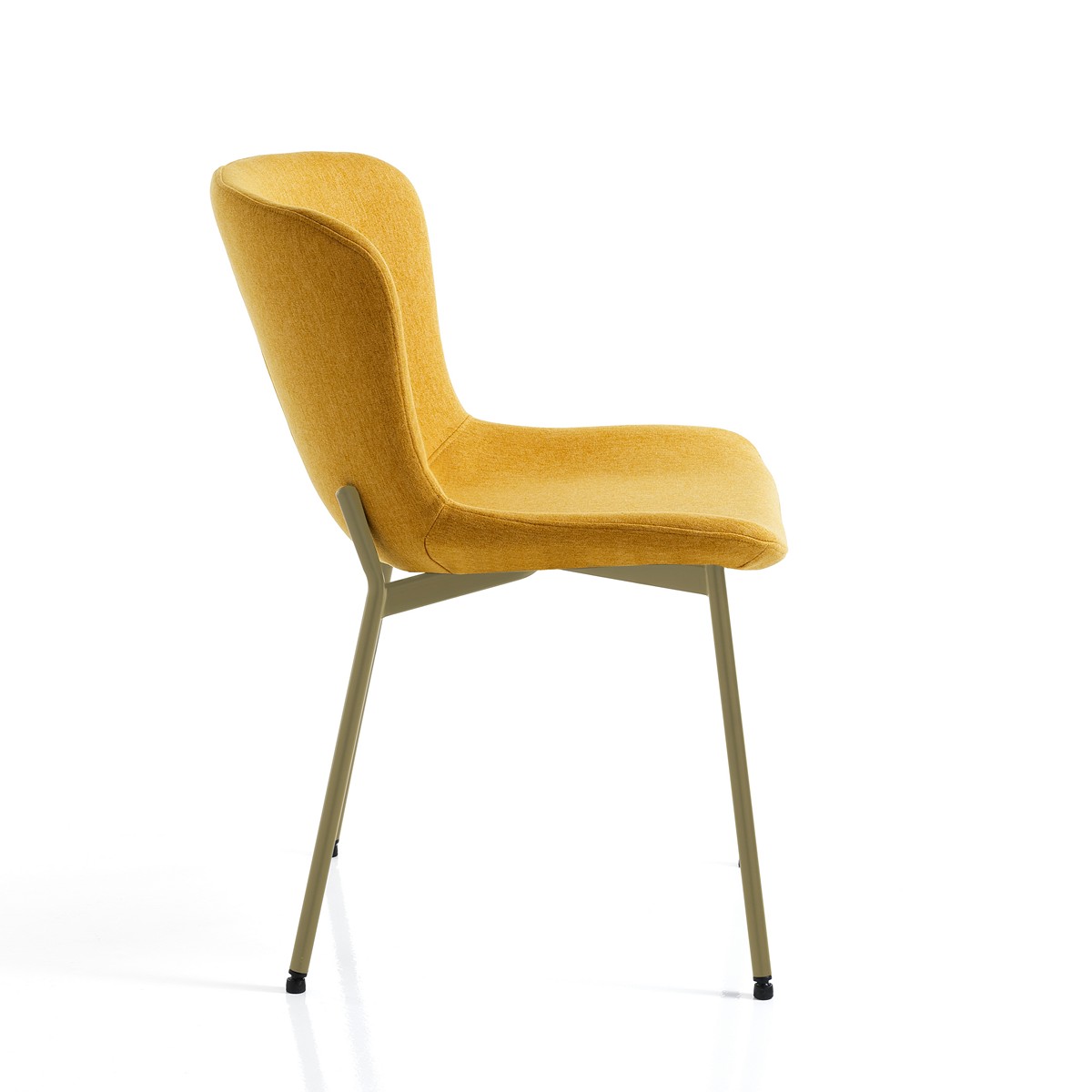 JANIS sedia imbottita ita - rivestita in tessuto di colore Giallo Senape - immagine 3