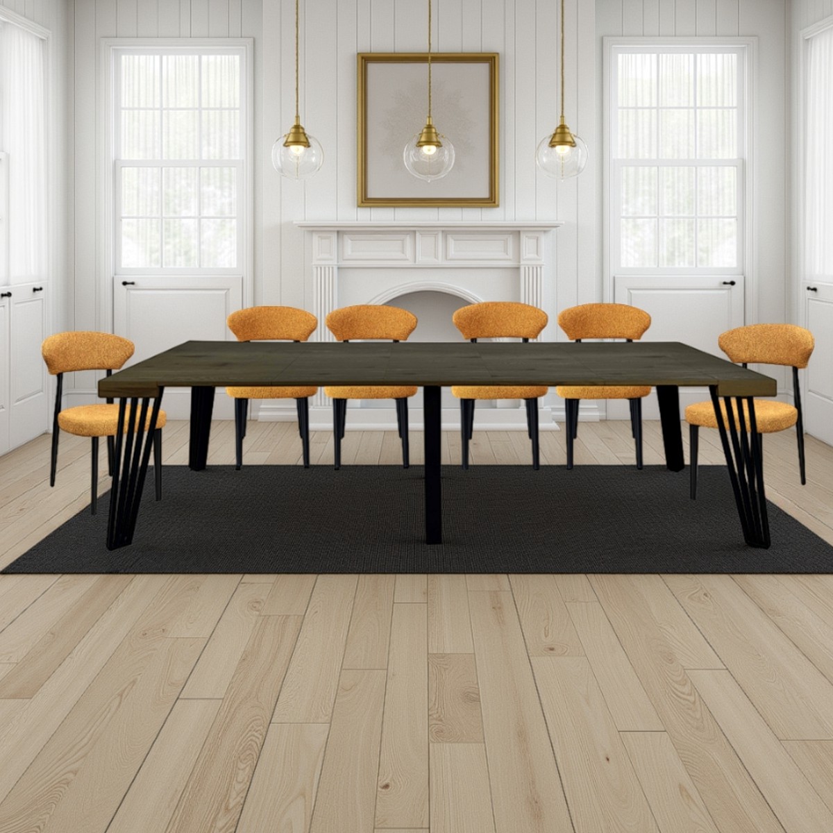 GENNY Tavolo / consolle - in MDF rivestito in melamminico finitura legno Grigio - immagine 4