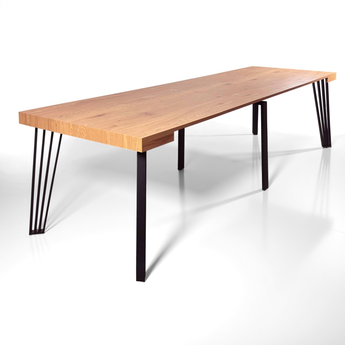 GENNY Tavolo / consolle - in MDF rivestito in melamminico finitura Rovere - immagine 6