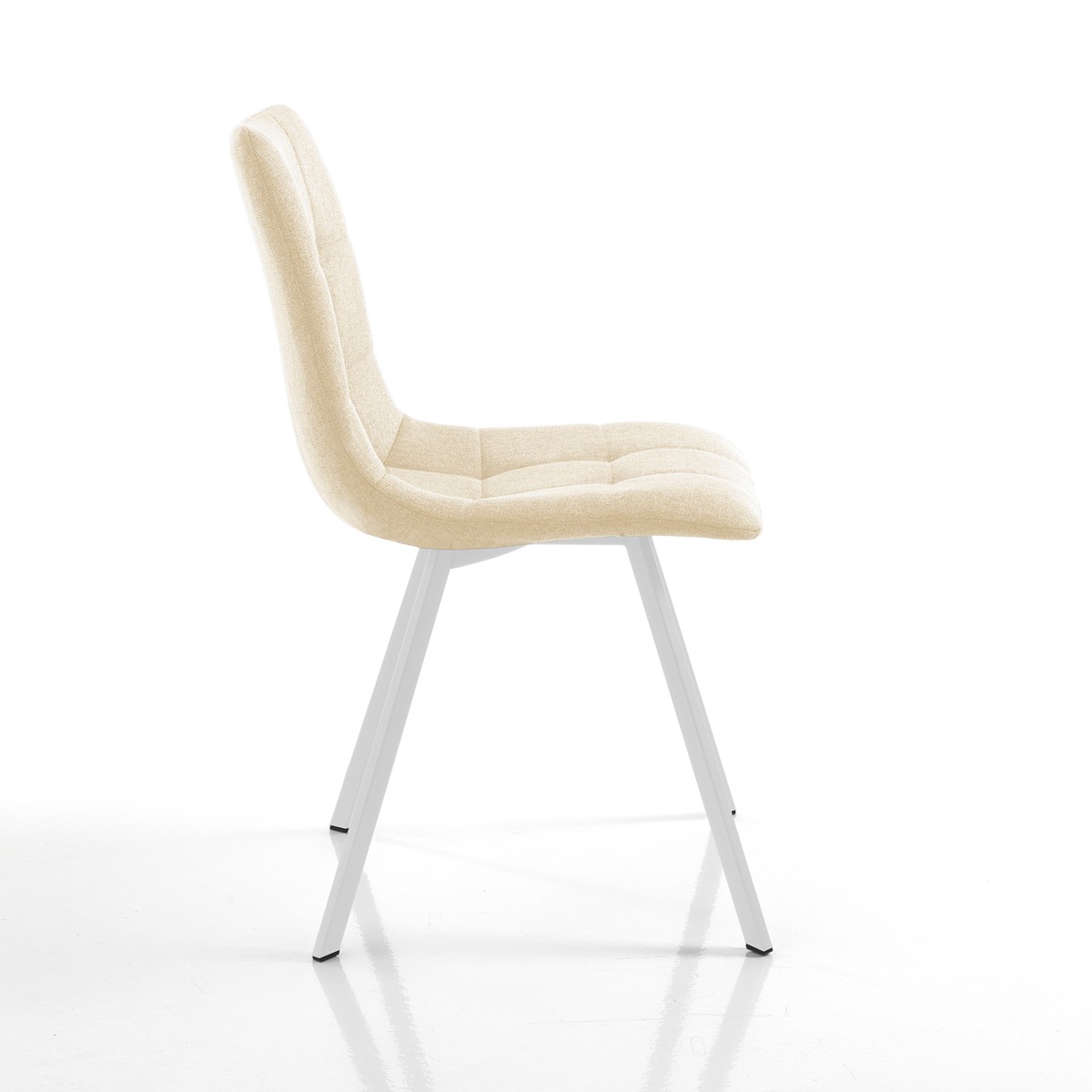 HENRY sedia imbottita - seduta imbottita rivestita in tessuto di colore Beige - immagine 4