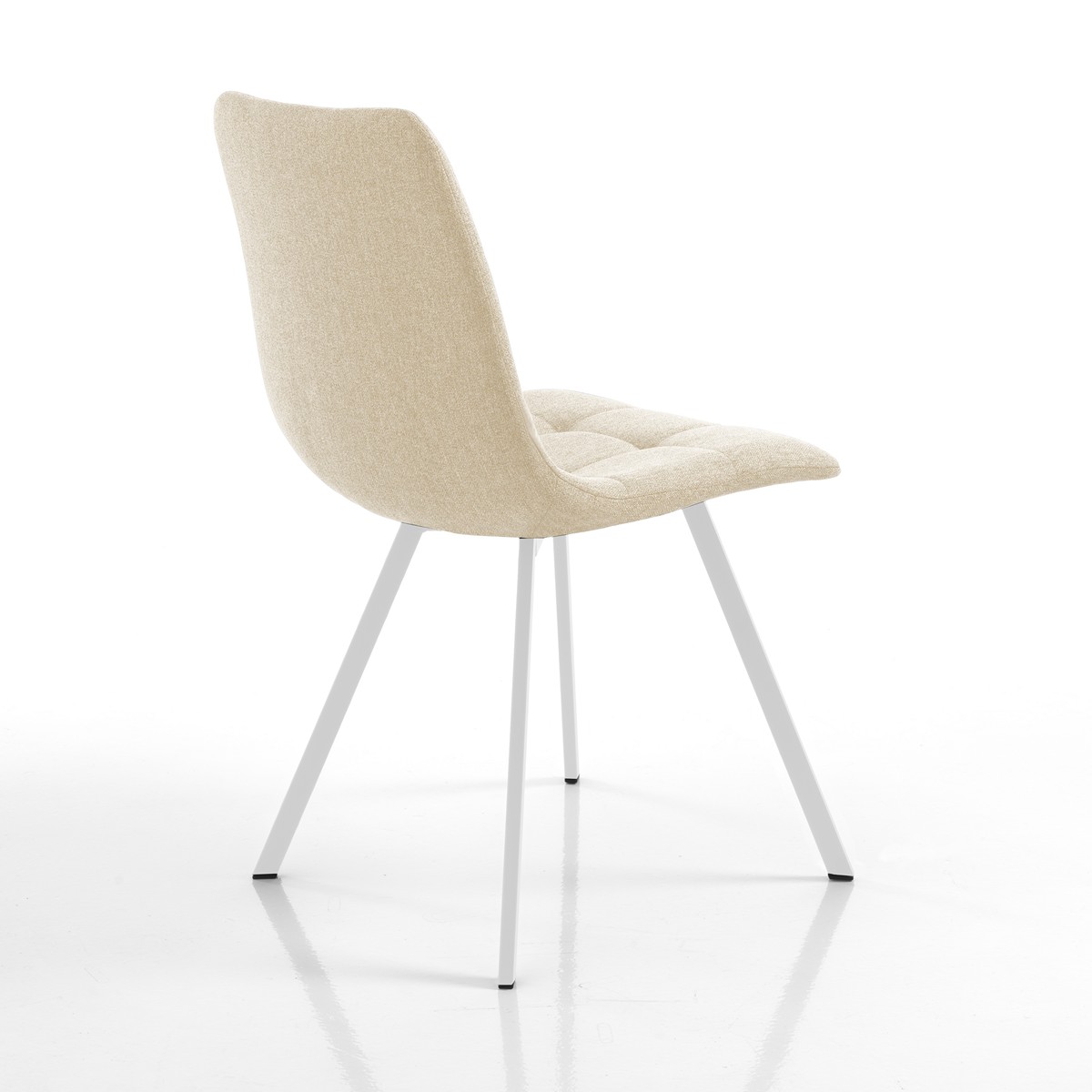 HENRY sedia imbottita - seduta imbottita rivestita in tessuto di colore Beige - immagine 3
